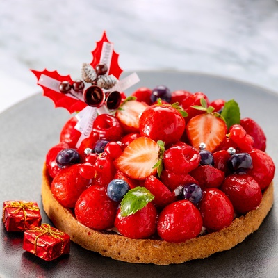 苺とベリーのクリスマスタルト