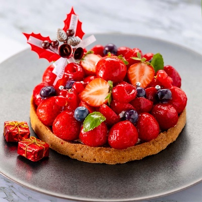 苺とベリーのクリスマスタルト
